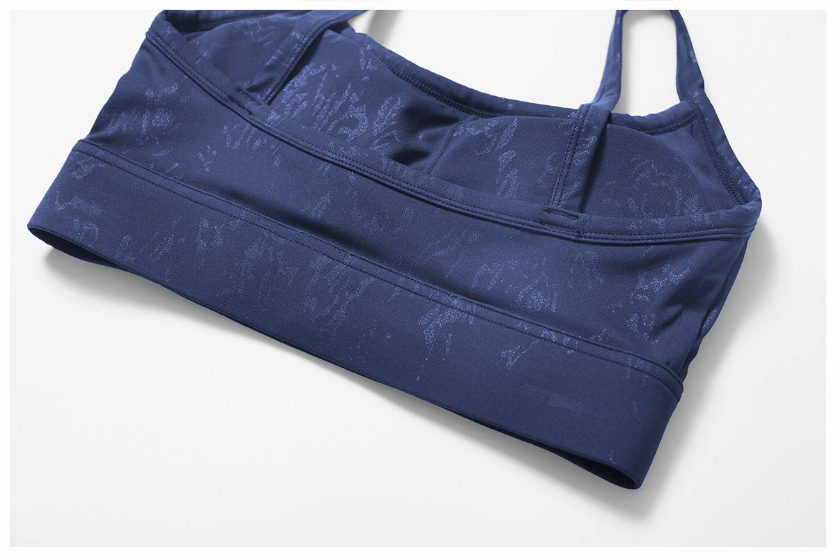 Hot Stamping Soft Fabric Yoga Bra 9140
