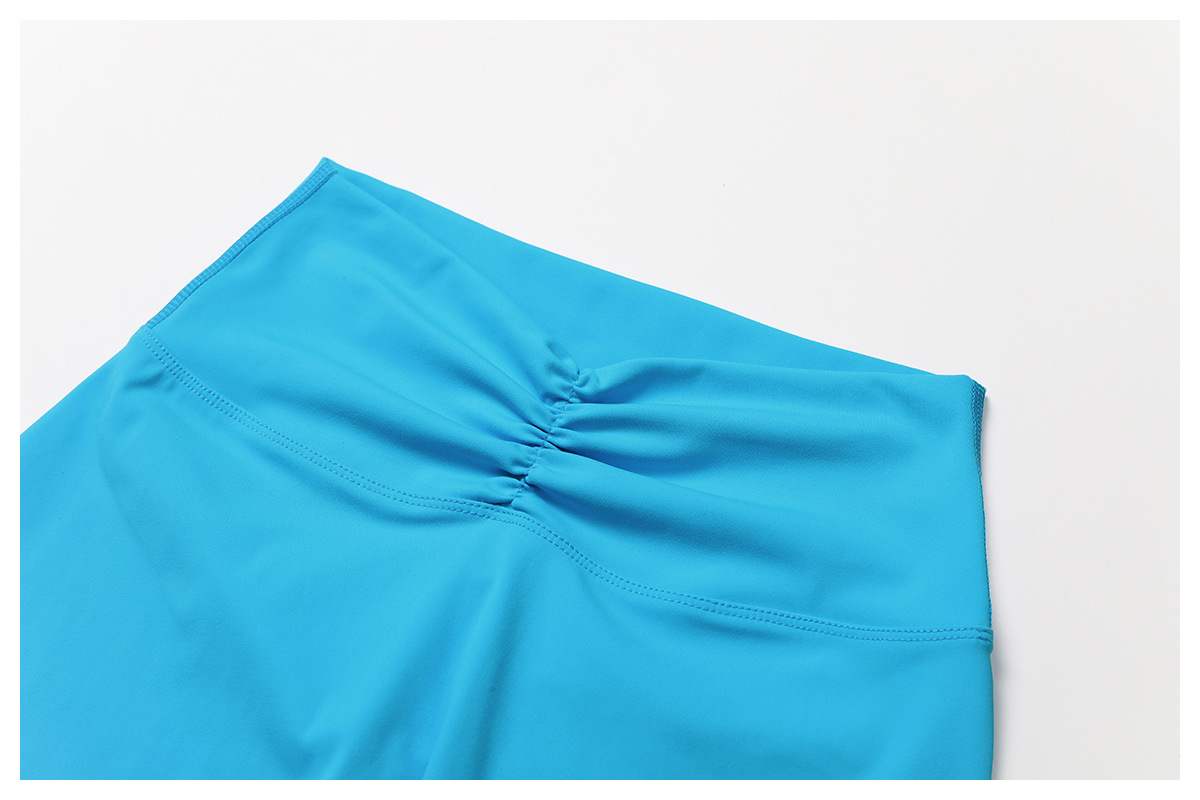 Soft Fabric Twist Pleats Flare Yoga Sets 6 Options 9141