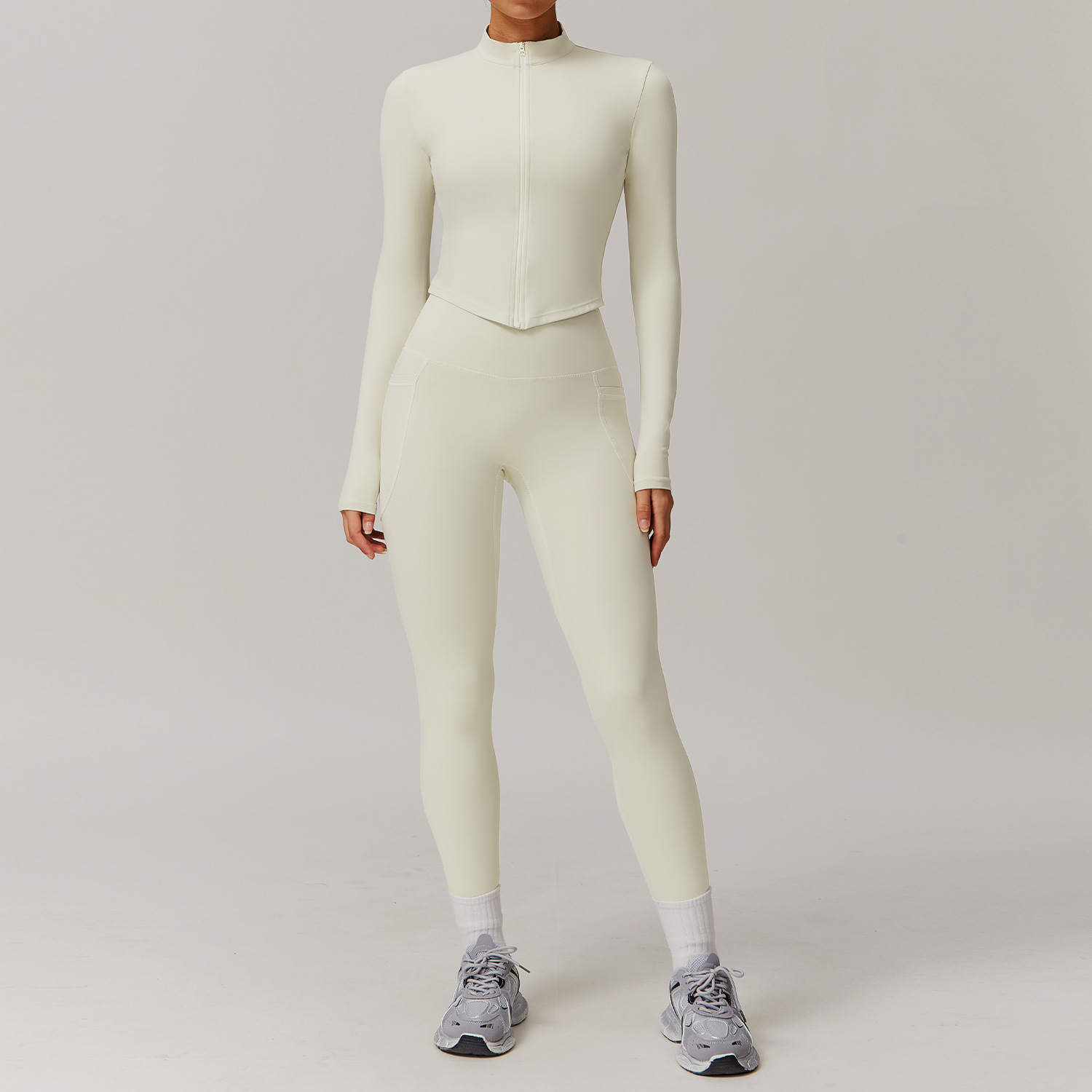 Soft Fabric One Shoulder Yoga Sets 4 Options 8408