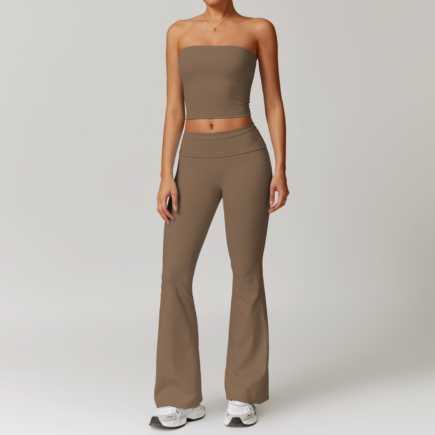 Classic Soft Fabirc Brushed Yoga Flare Sets 3 Options 8886