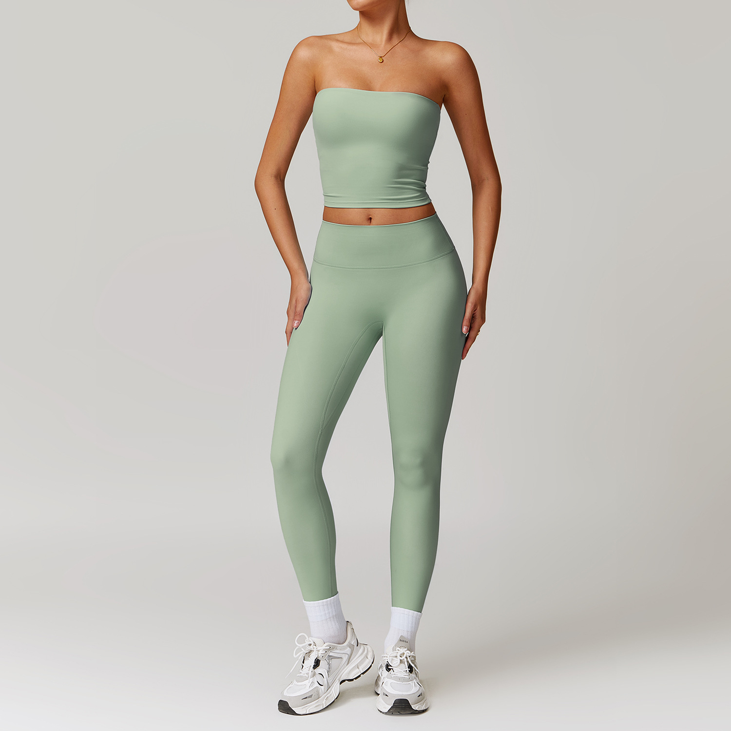 Classic Soft Fabirc Brushed Yoga Sets 2 Options 8886