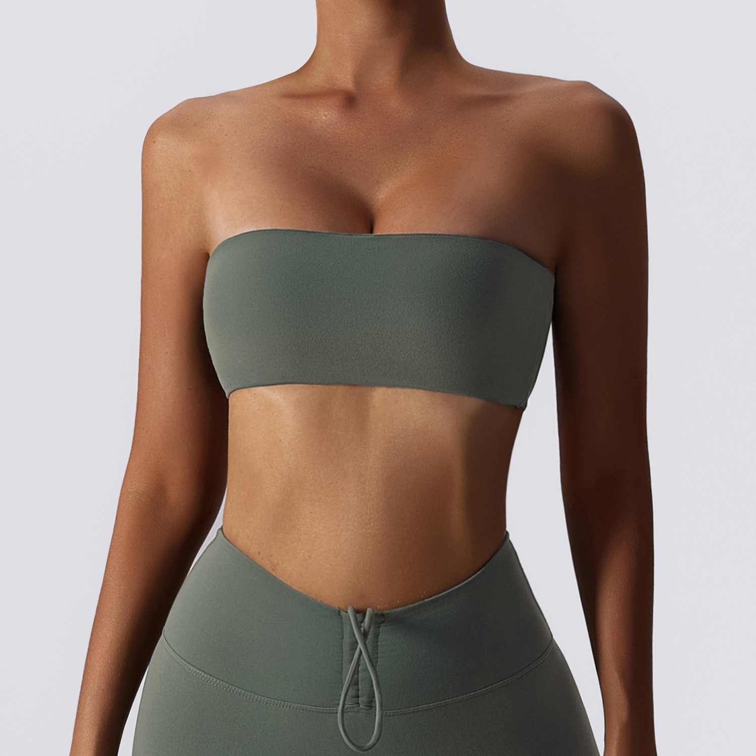Soft Fabric Tube Yoga Bra 8075