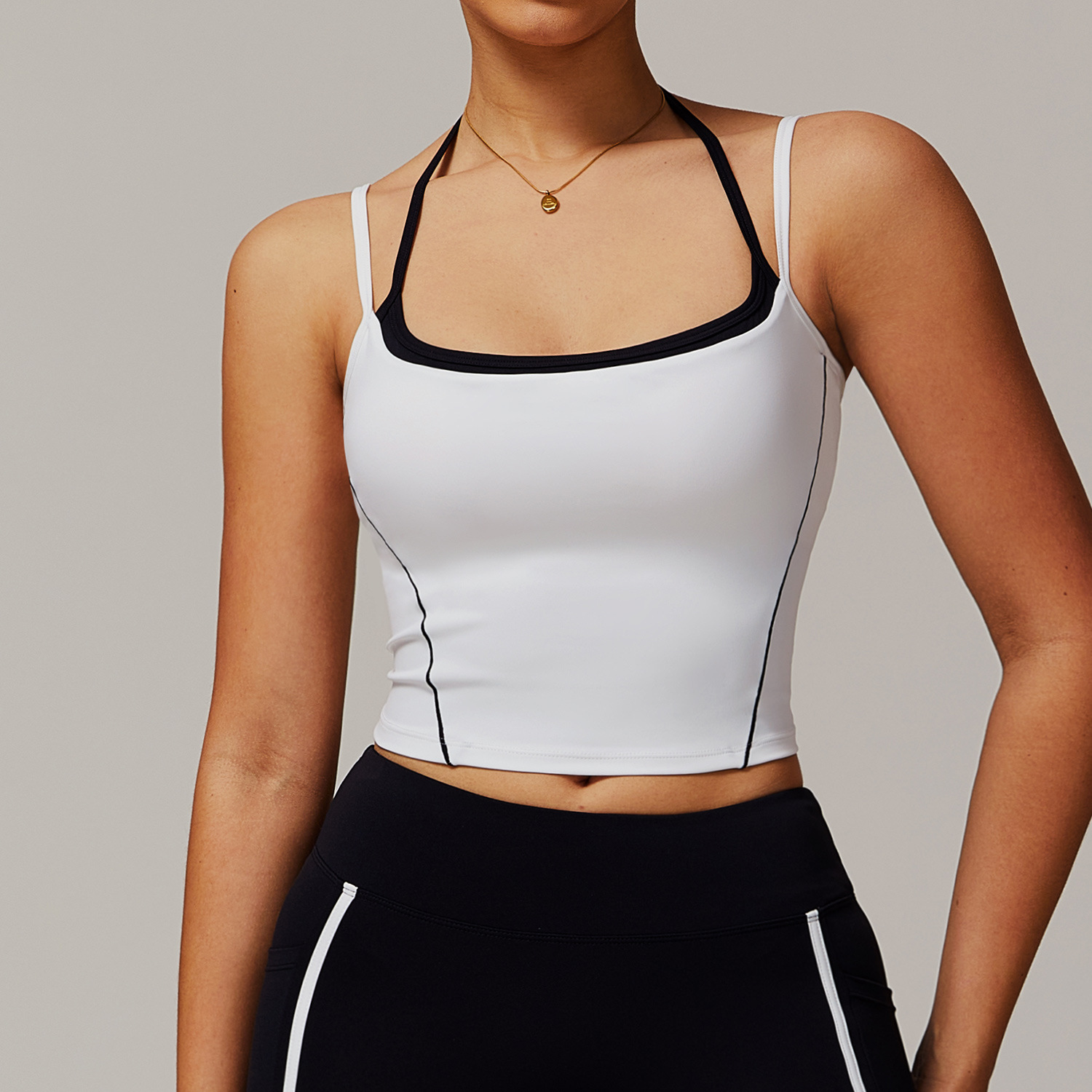 Soft Fabric Sculpted Yoga Vest 5009