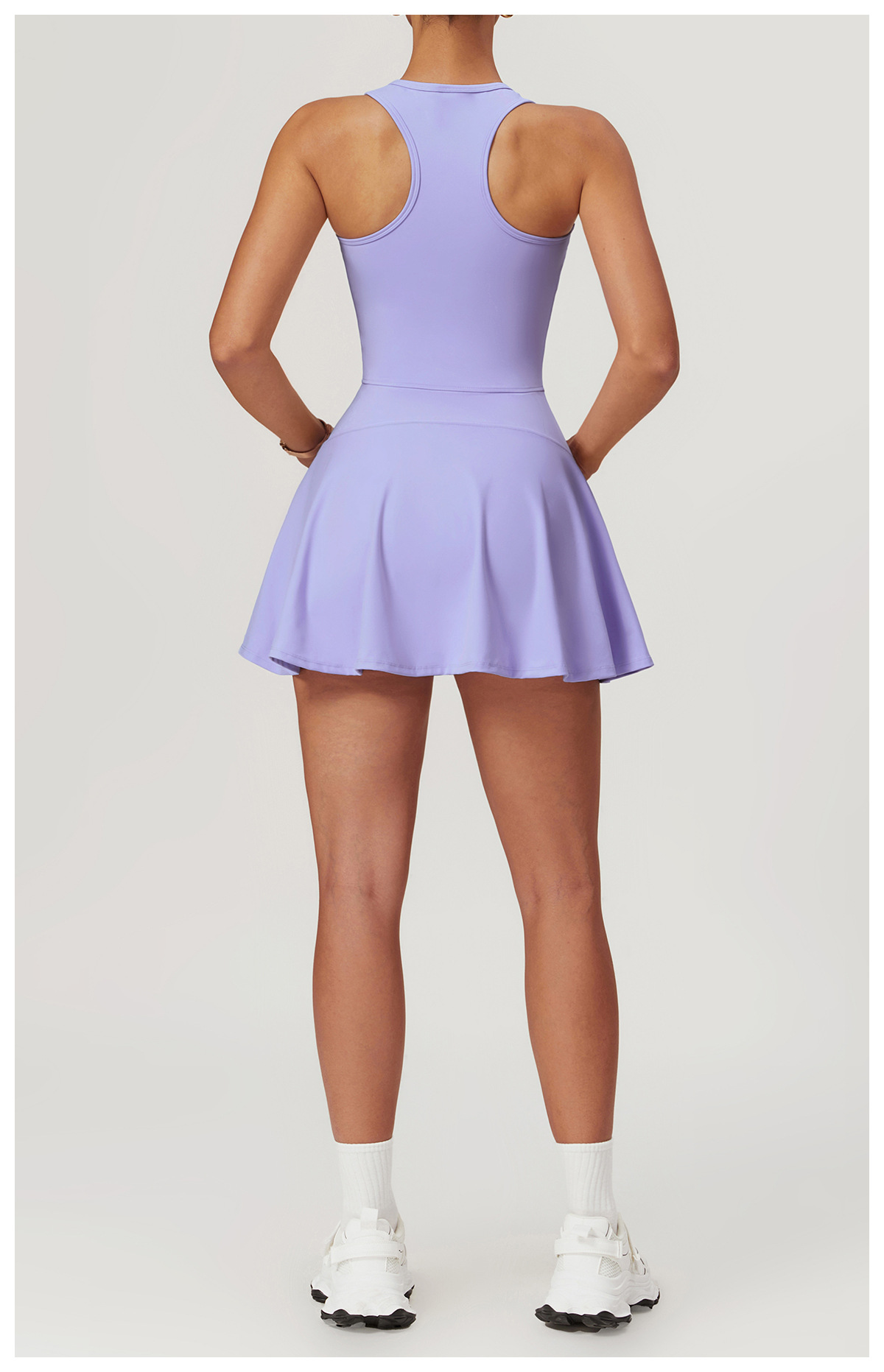 Soft Fabric Zip Down Tennis Dress 8832