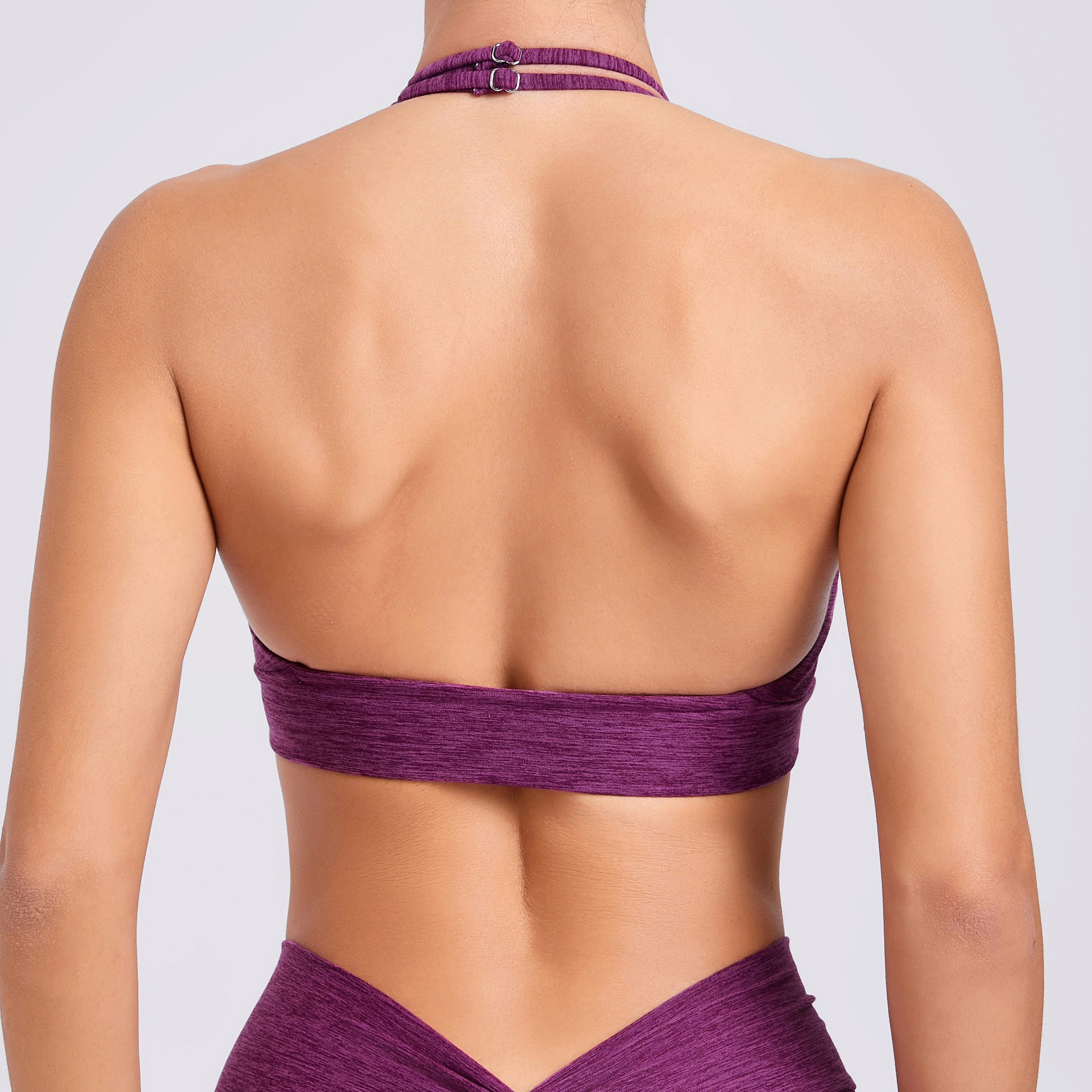 Adjustable Shoulder Straps, Halterneck Quick-Drying Bra  QS60343