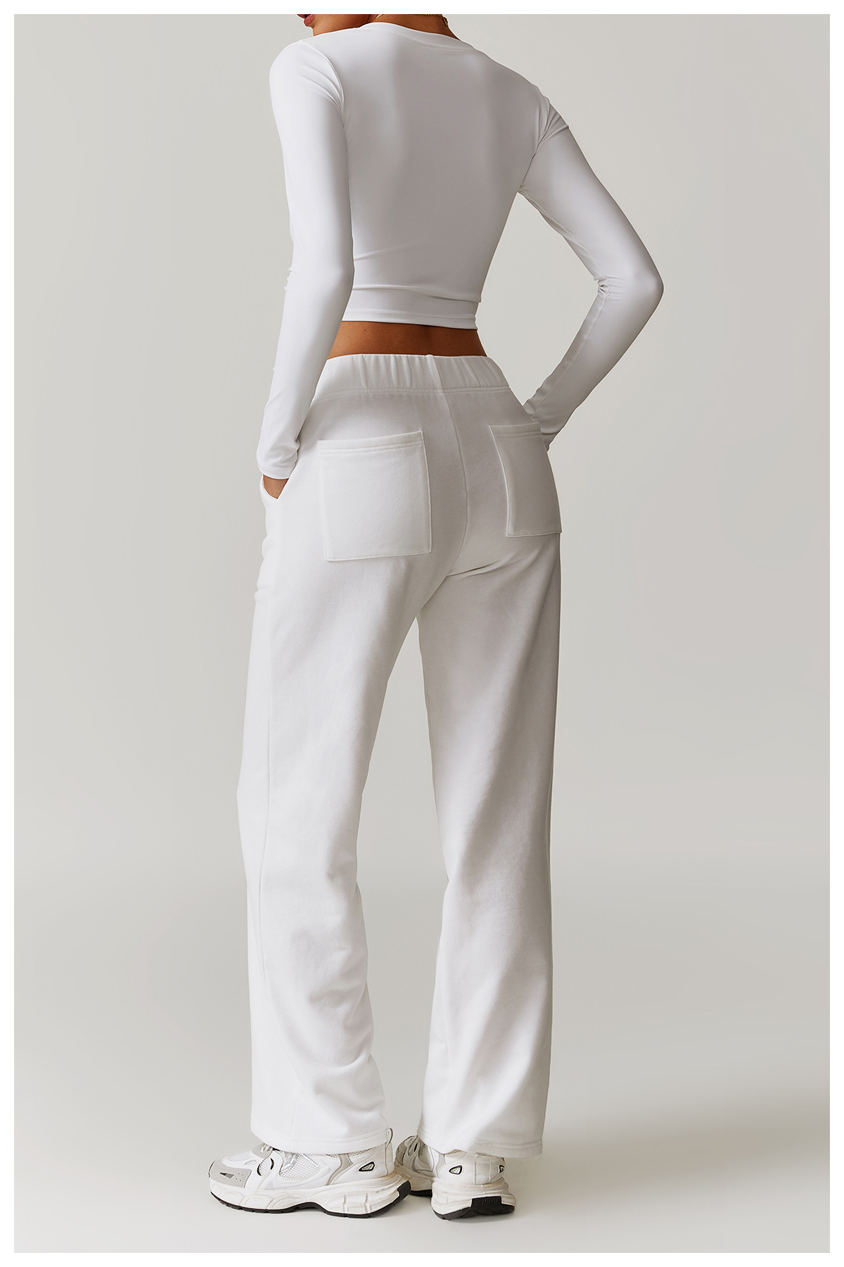 Soft Fabric Long Sleeve Crop Yoga Yop 8900