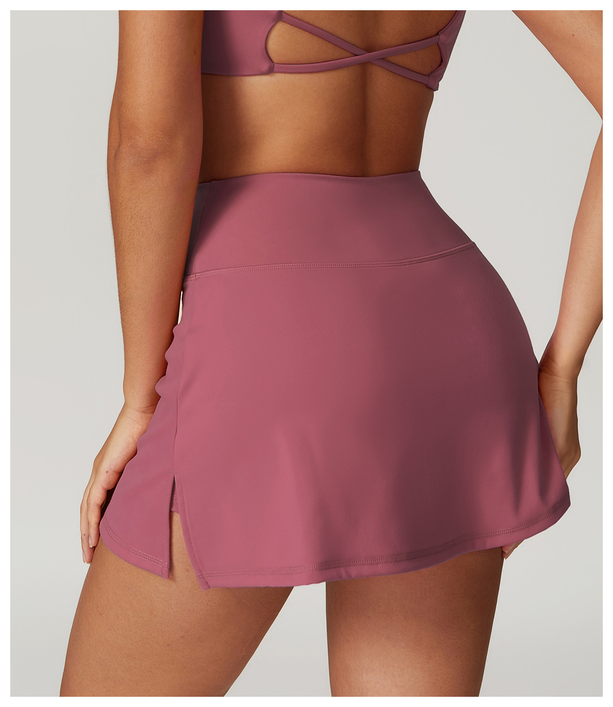 Soft Fabric Mock Two Pieces Tennis Skirt 8796