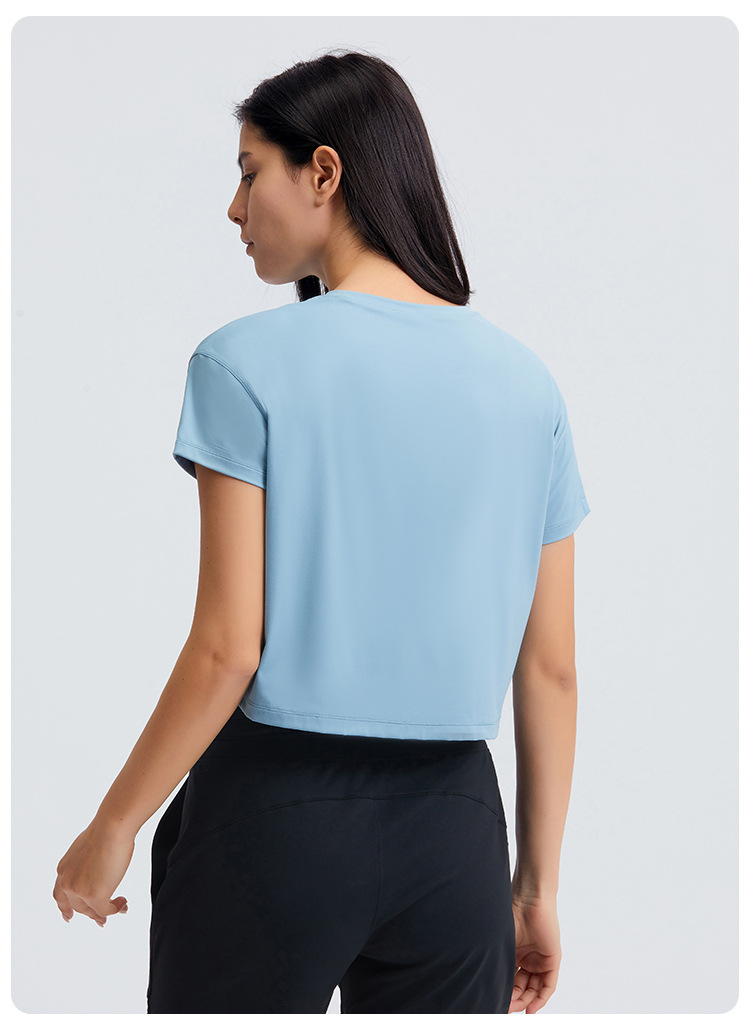 Breathable Solid Color Yoga T-shirts DS071