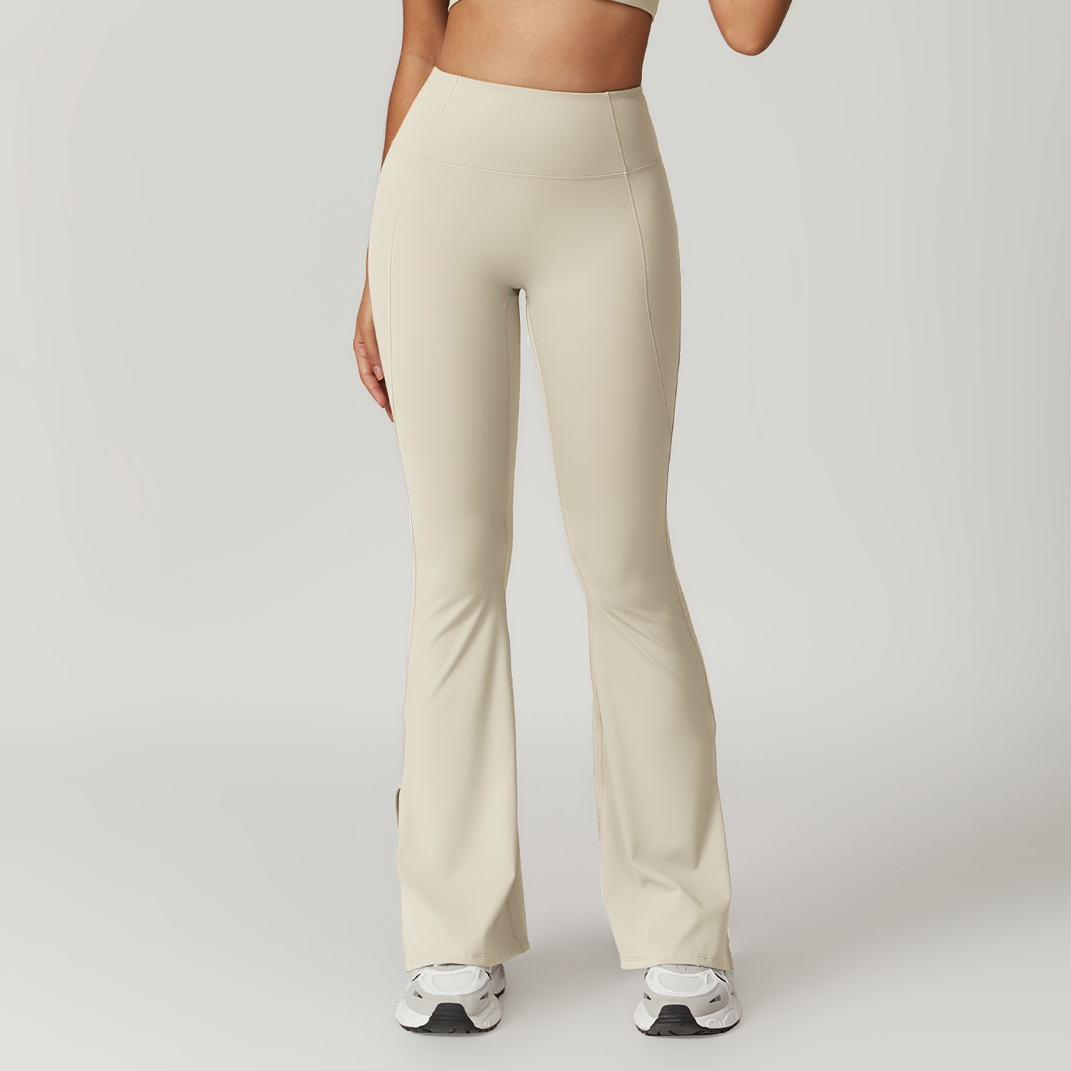 Soft Fabric Scrunch Tummy Control Flare Yoga Leggings 8796