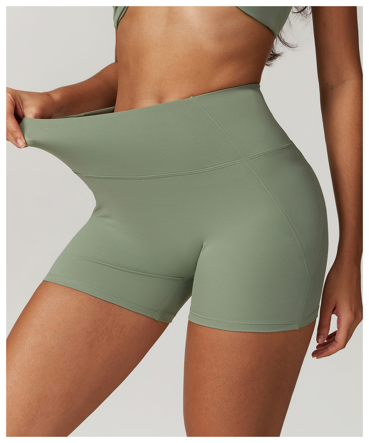 Soft Fabric Scrunch Yoga Shorts 8796
