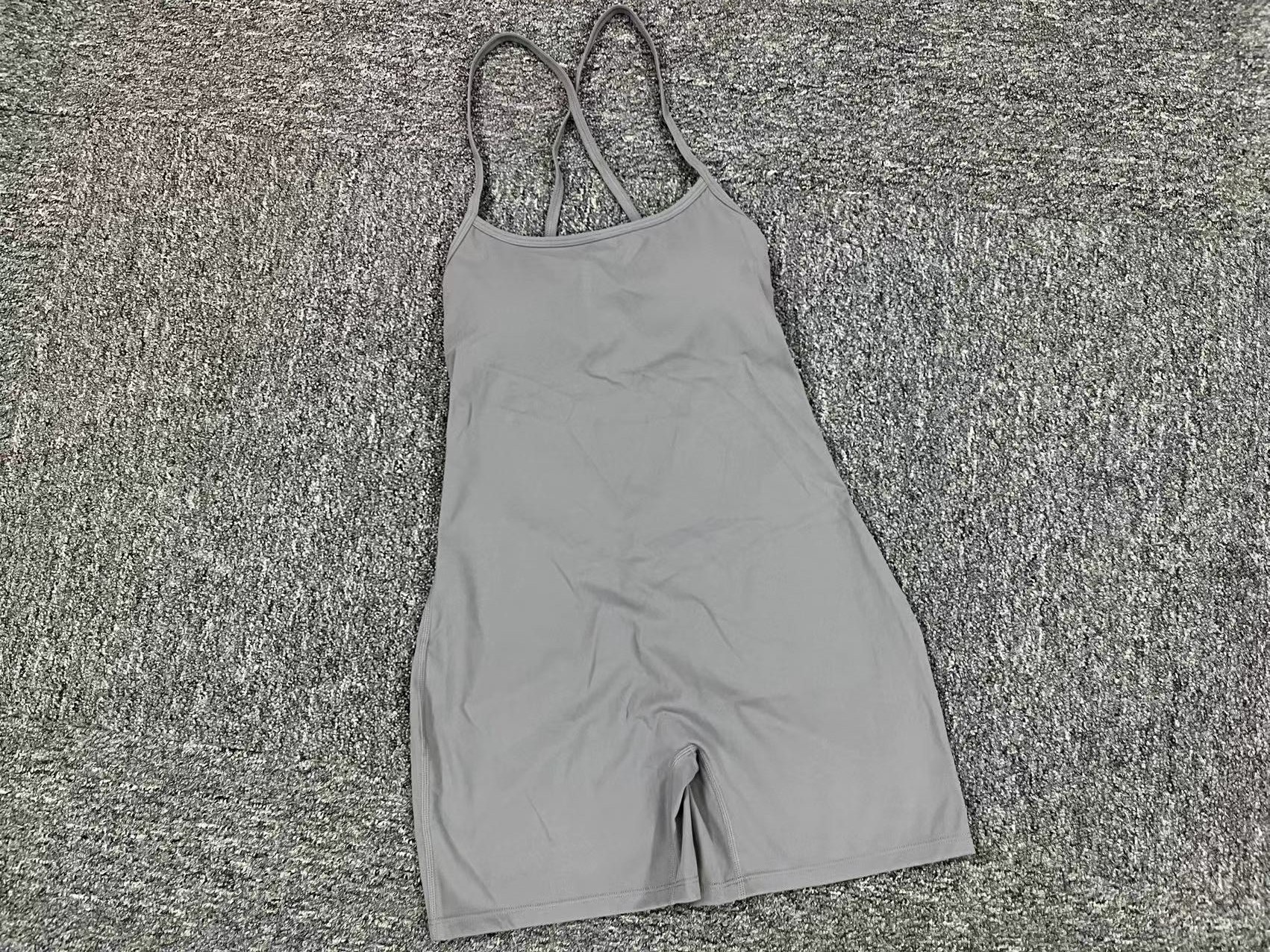 Quick-drying  One-piece  Backless Yoga Jumpsuit  QS43014