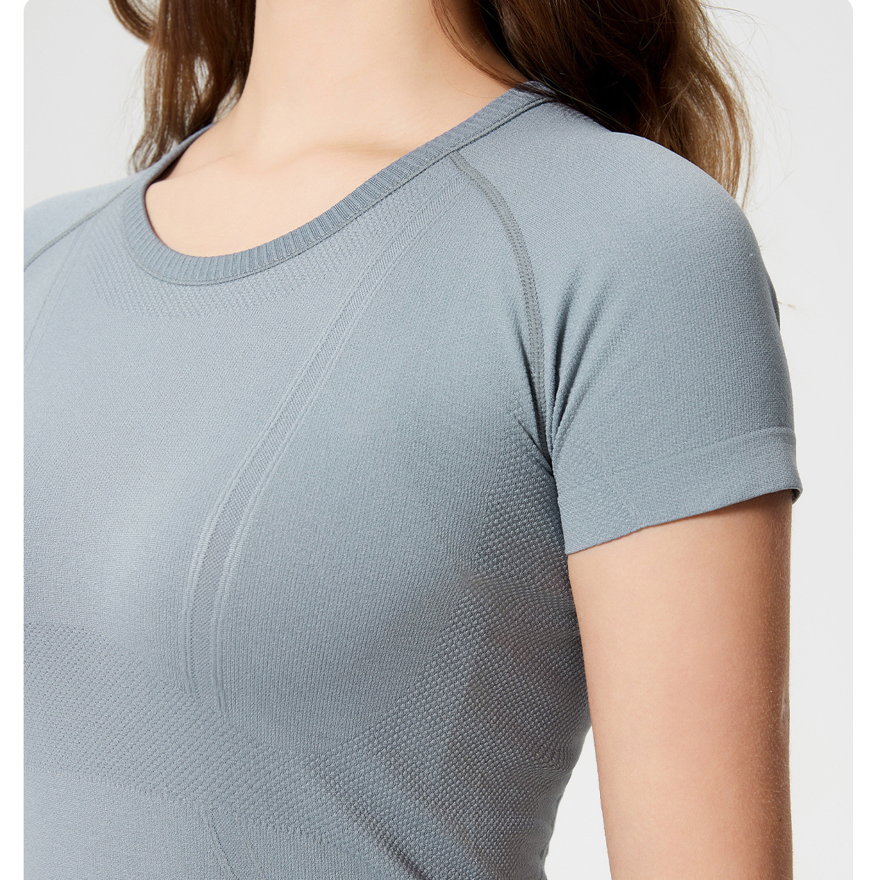 Breathable Quick Dry Solid Color Yoga T-shirts S2067