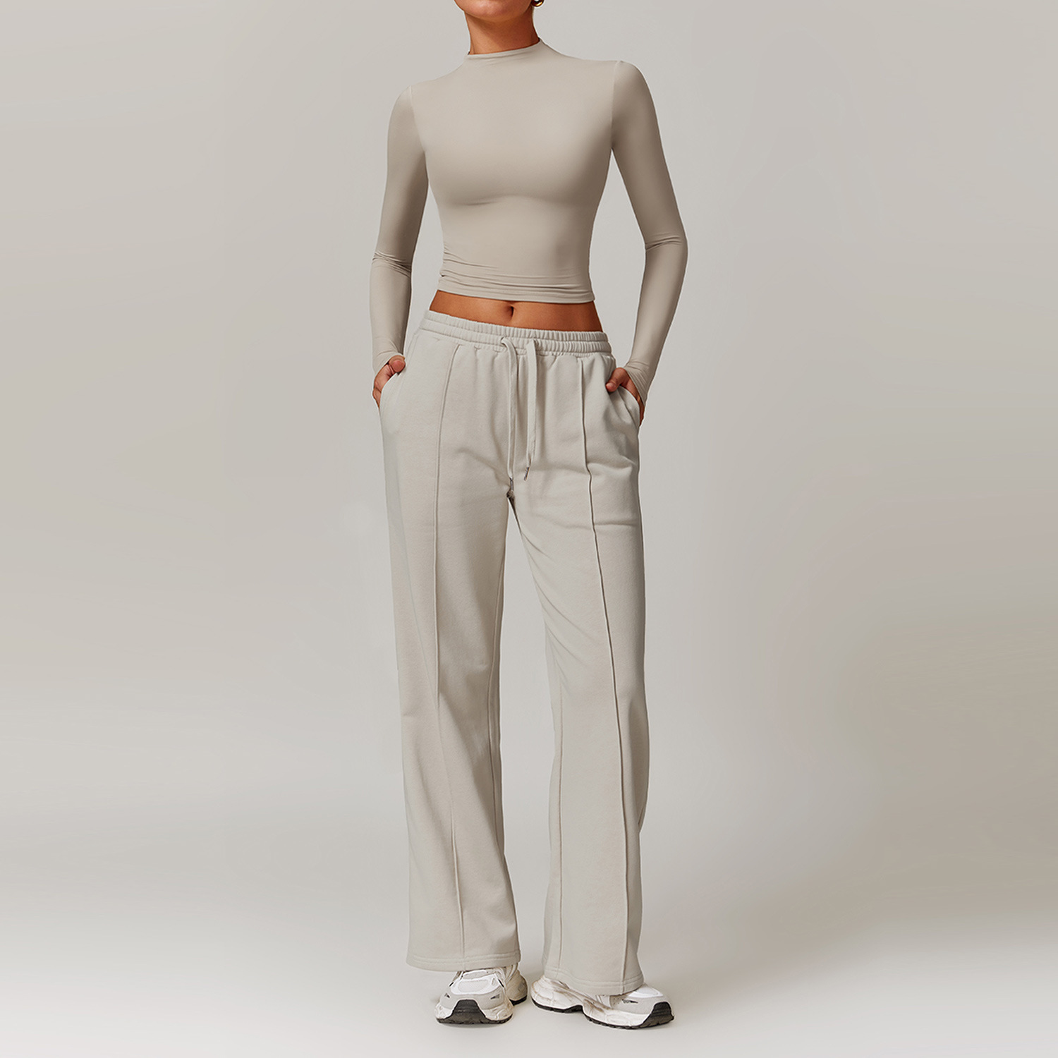Soft Fabric Loose Pants Yoga Sets 3 Options 8933