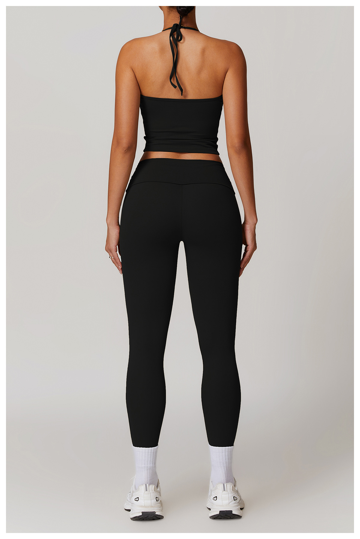 Soft Fabirc Thin Strap Halter Yoga Sets 4 Options 8791