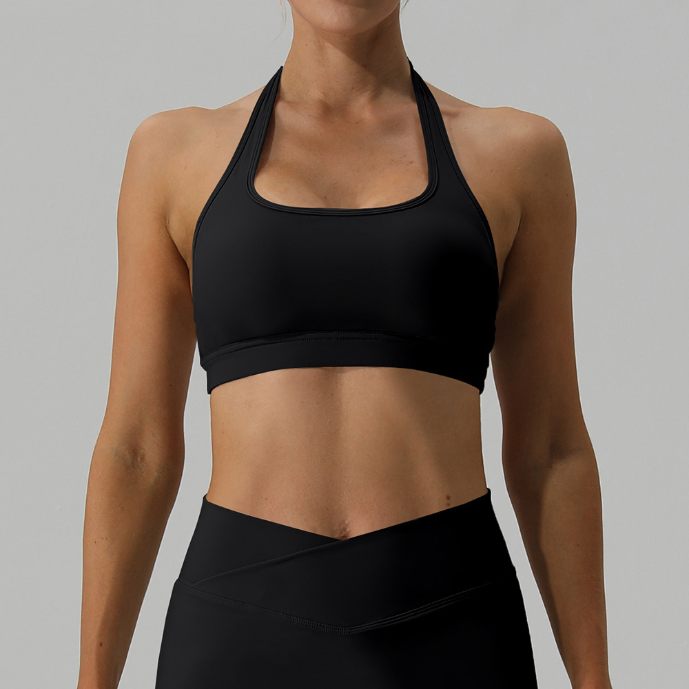 Nude Solid Color Soft Material Yoga Bra YW436