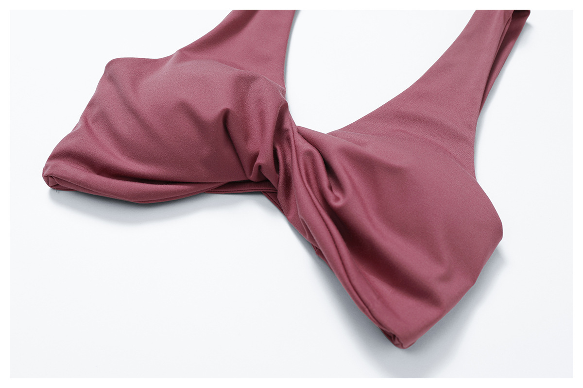 Soft Fabric Twist Front Backless Yoga Bra 8796