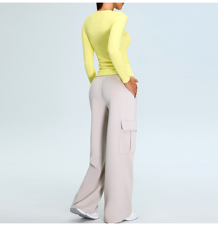Threaded High-end Long-sleeved Quick-drying Top SYFTM0212