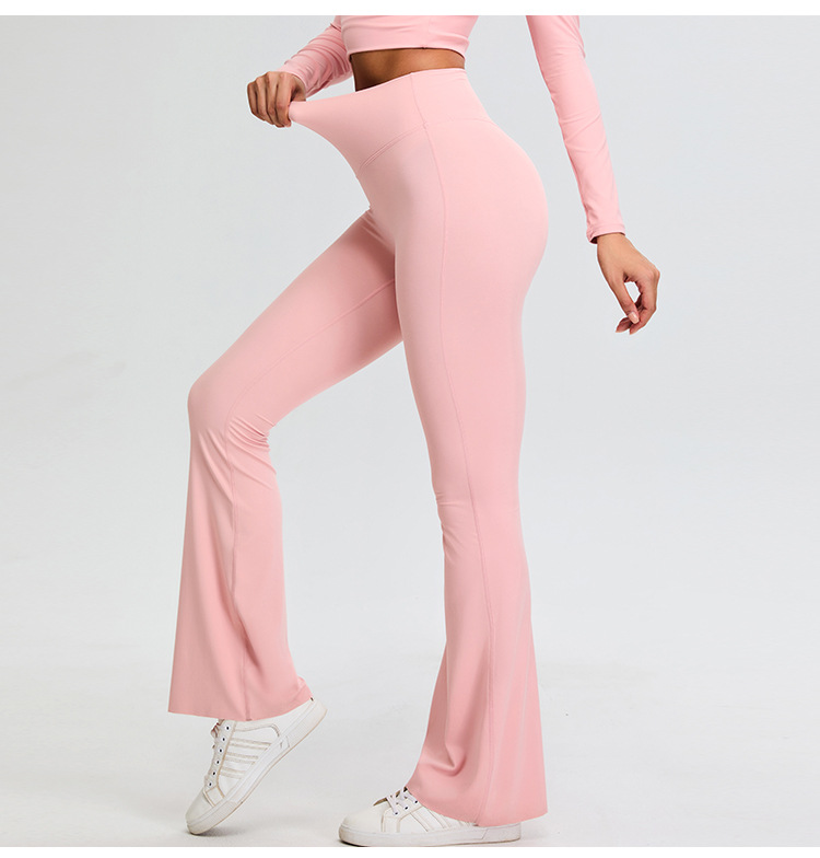 V-waist Butt-lifting Wide-leg Tight-fitting Pants SYFTM0174
