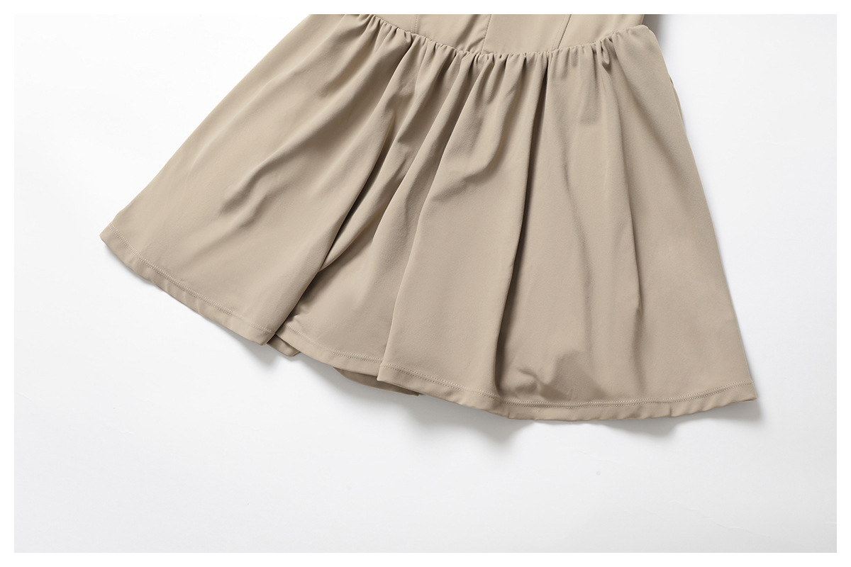 Soft Fabric Mock Two Pieces Tommy Control Tennis Dress 9094