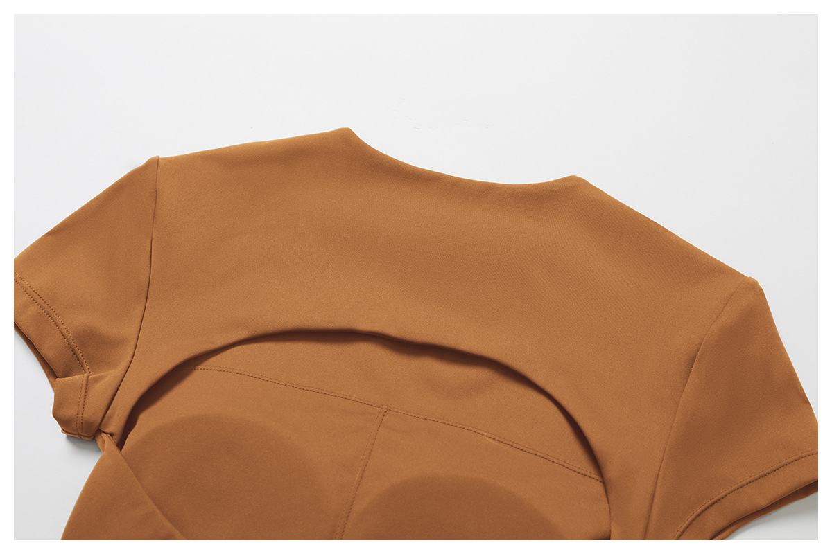 Soft Fabric Classic Yoga Crop Yoga Top 9172