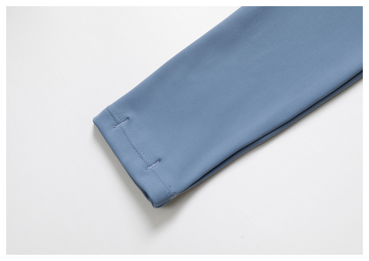 Soft Fabric Classic Long Sleeves Zip Down Yoga Top 3012