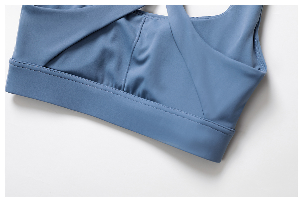 Soft Fabric Classic Cross Back Yoga Bra 3012