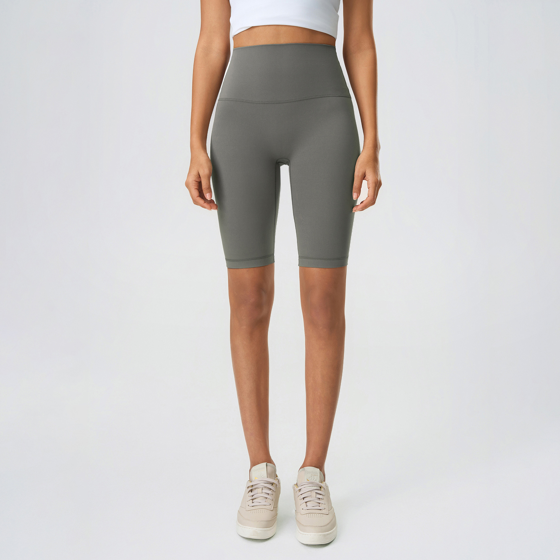 Nude Butt-lifting Fifth Pants Yoga Shorts D25086