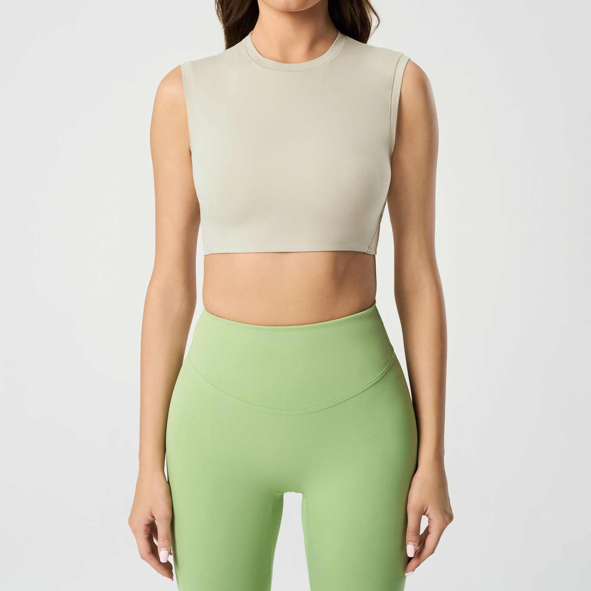 U-neckline Sexy Solid Color Sports Bras DAW157