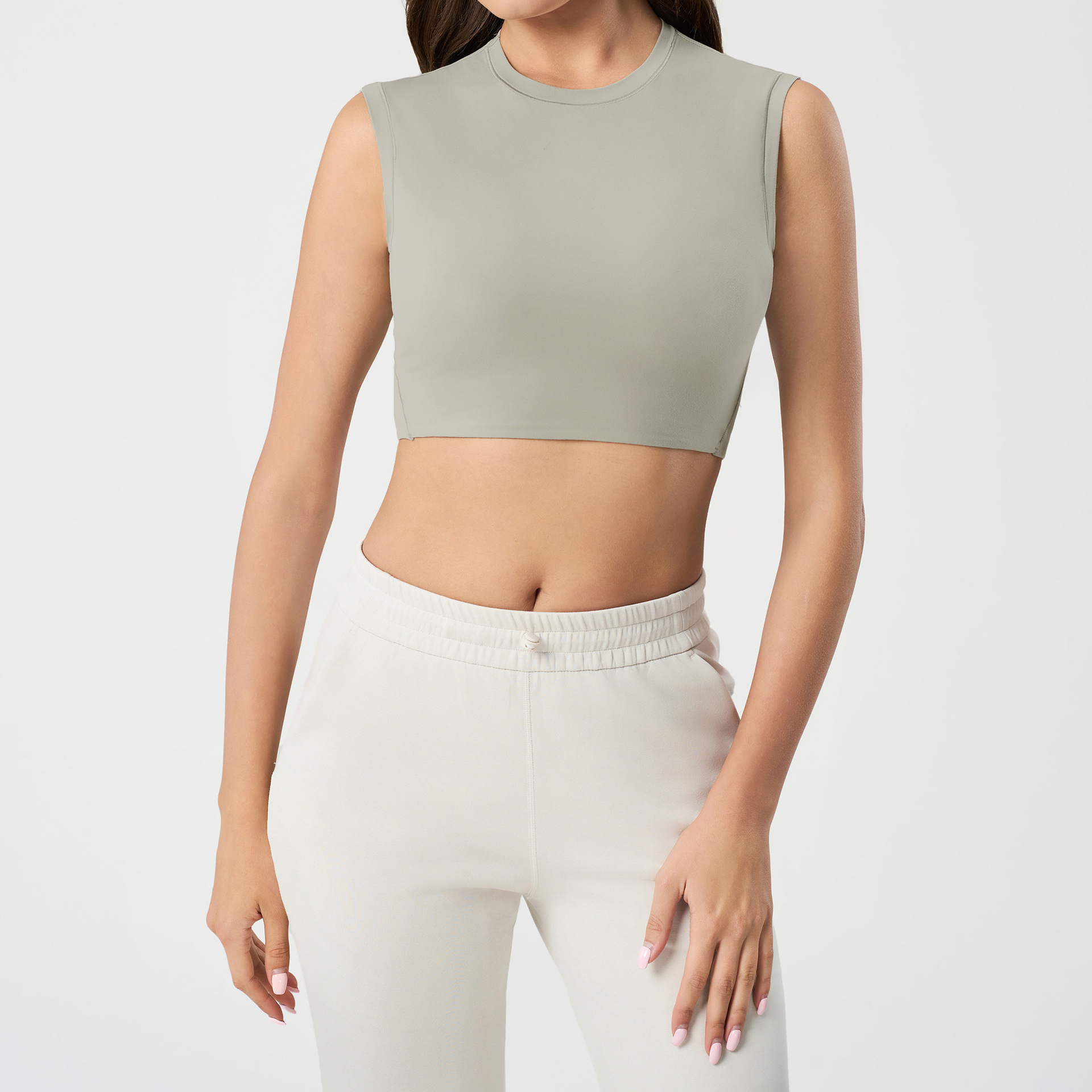 U-neckline Sexy Solid Color Sports Bras DAW157