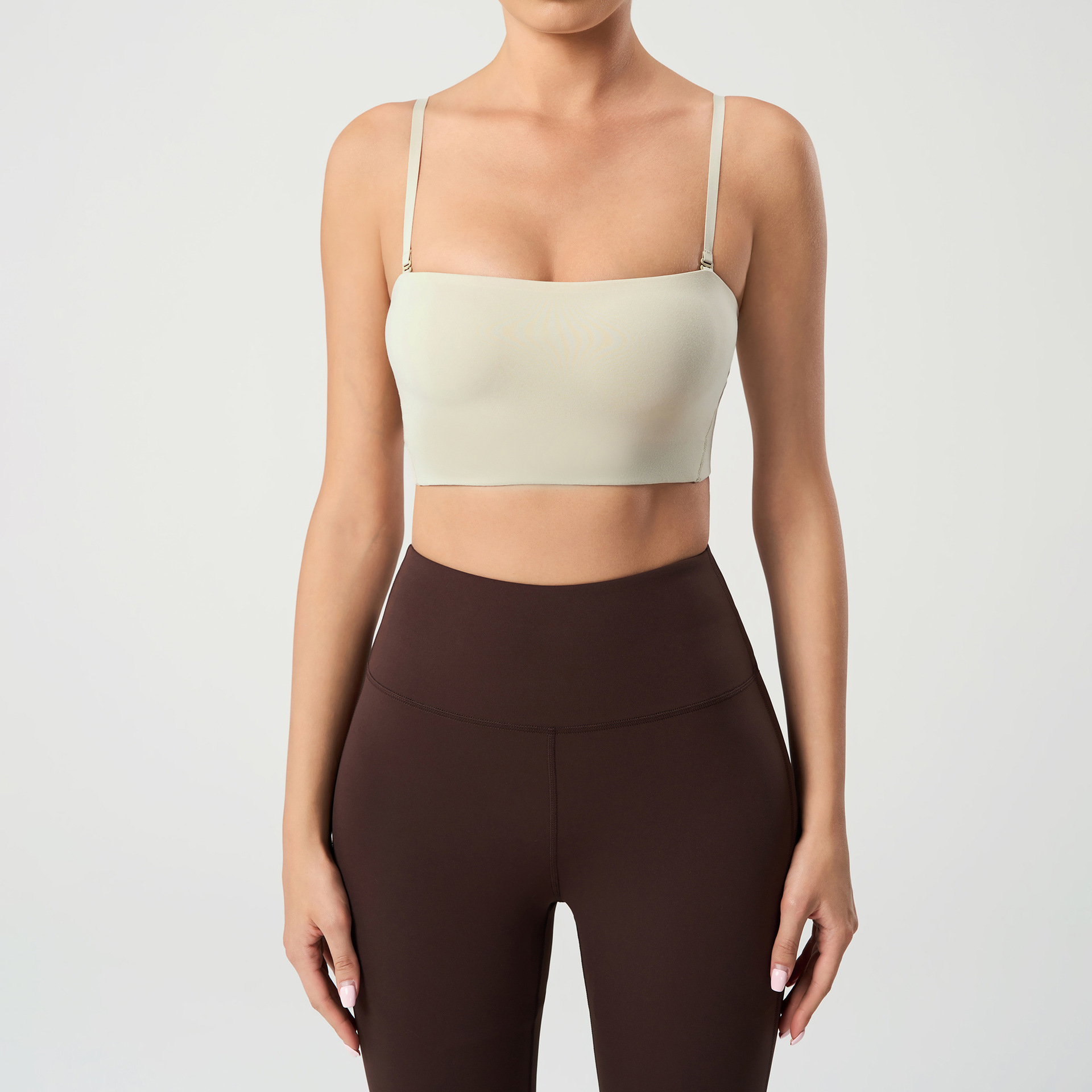 U-neckline Sexy Solid Color Sports Bras DAW138