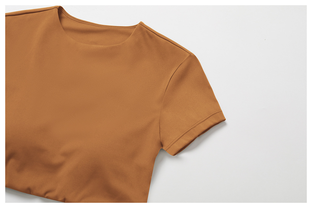 Soft Fabric Classic Yoga Crop Yoga Top 9172
