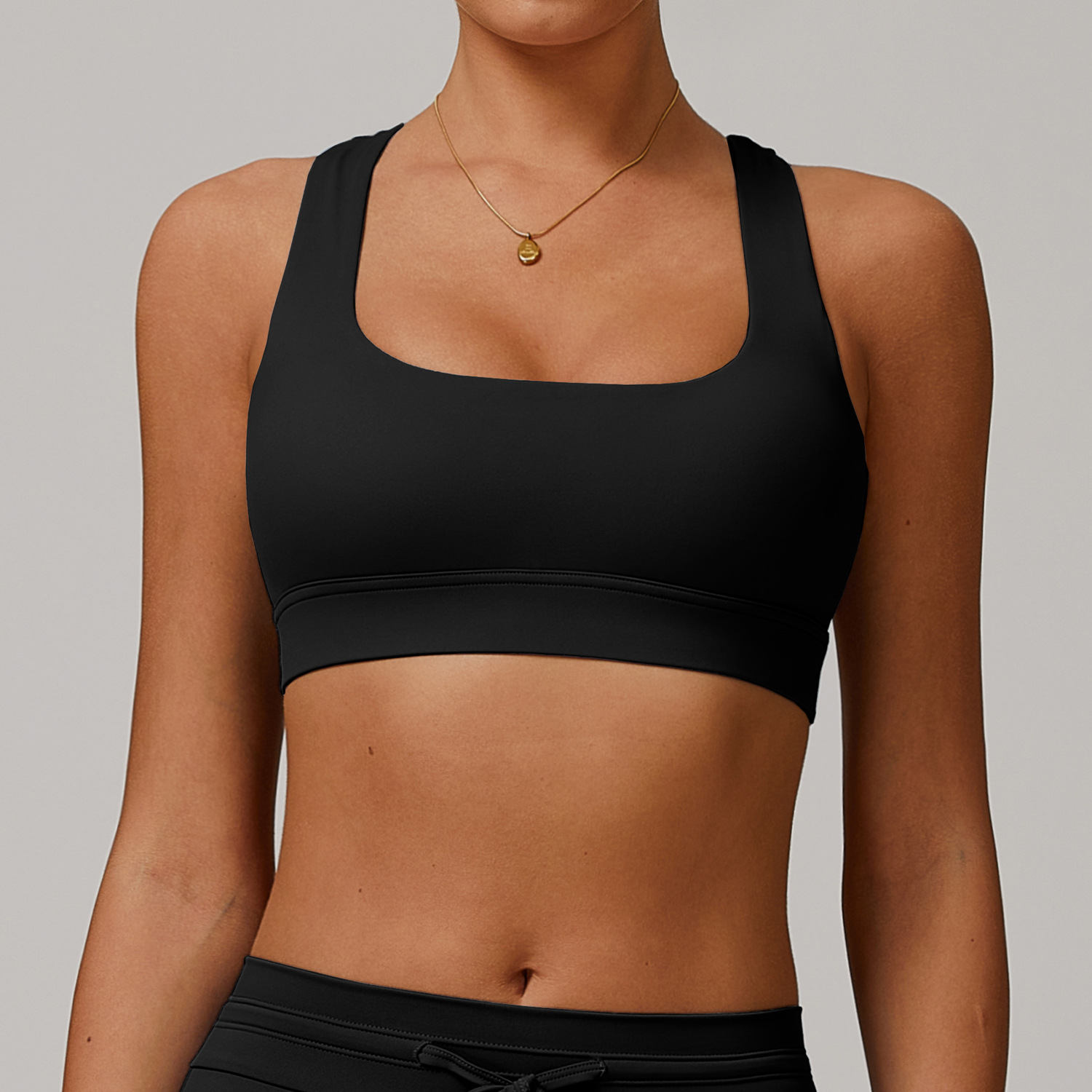 Soft Fabric Classic Cross Back Yoga Bra 3012