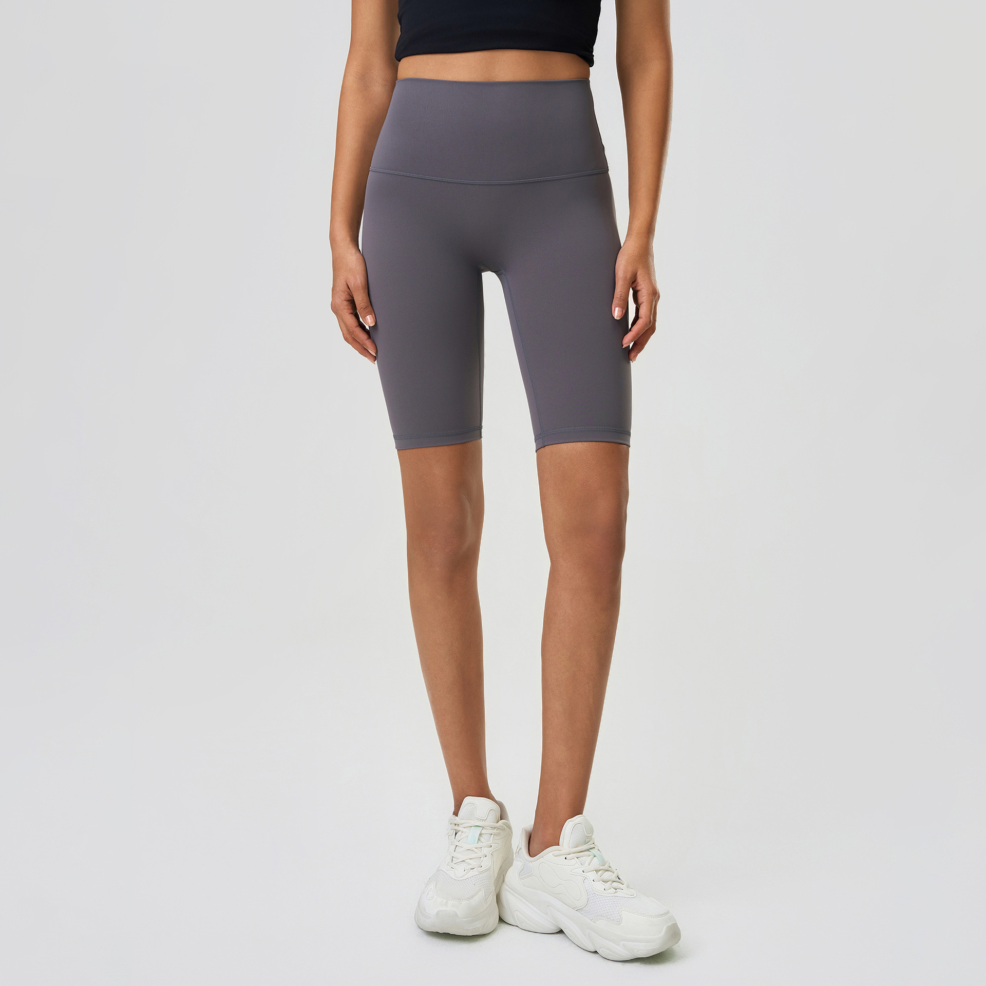 Nude Butt-lifting Fifth Pants Yoga Shorts D25086