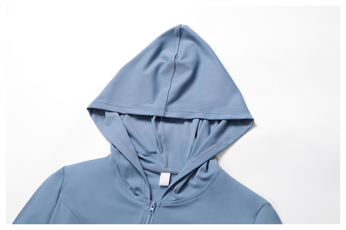 Soft Fabric Classic Long Sleeves Zip Down Yoga Top 3012