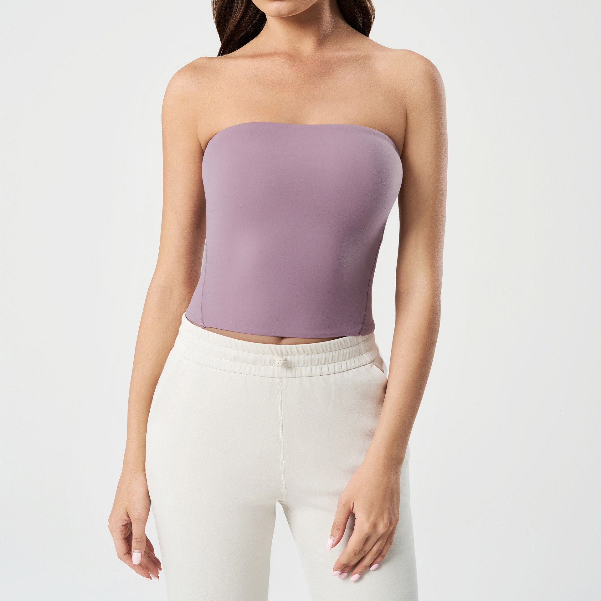 U-neckline Sexy Solid Color Sports Bras DAW176