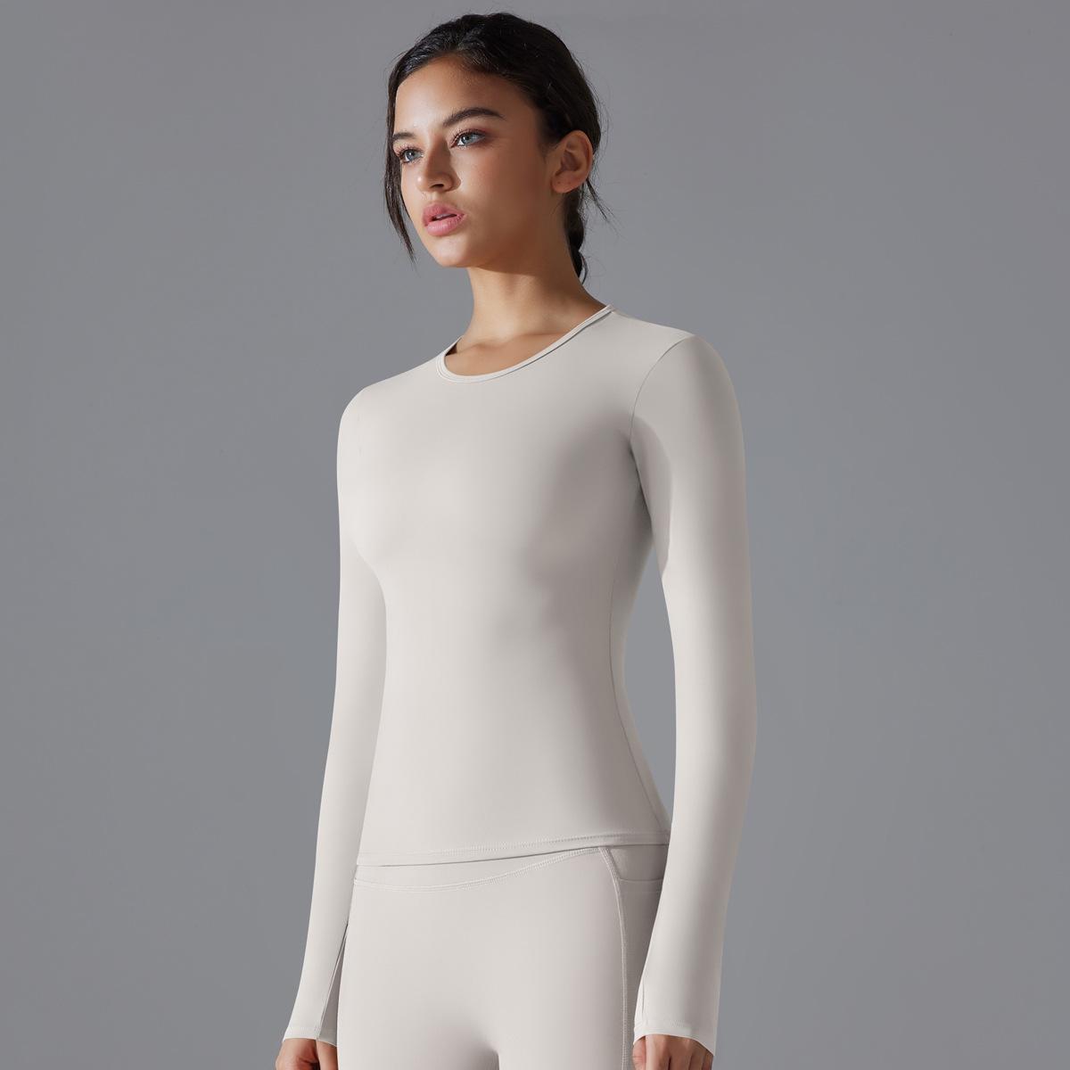 Naked-feeling Casual Pilates Long-sleeve Yoga Suit 6662