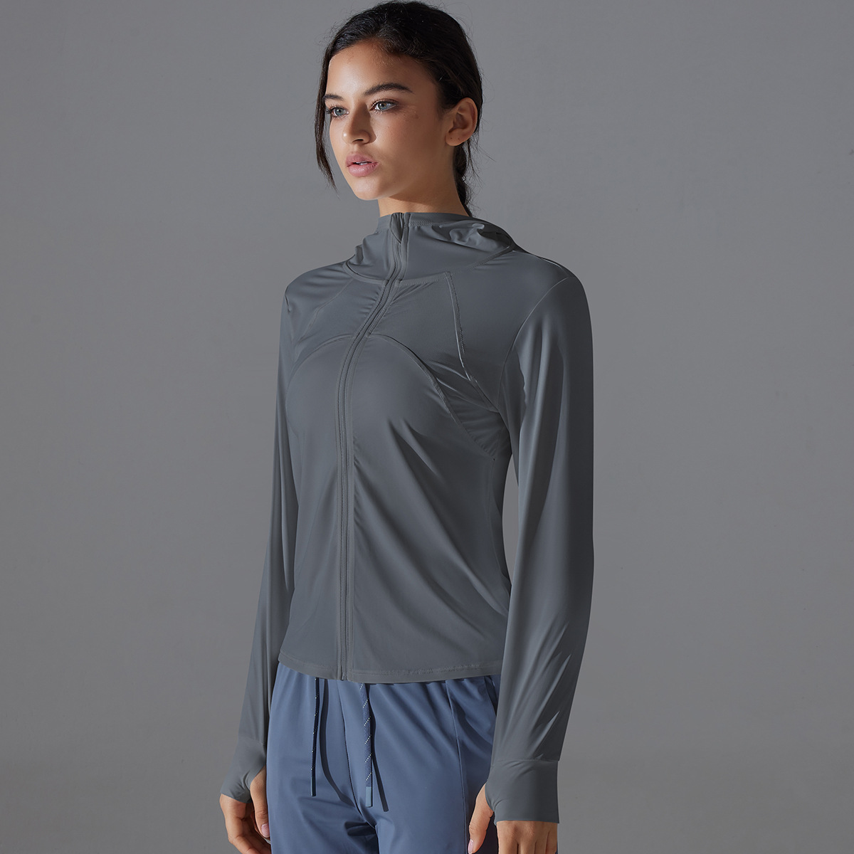 Slim-fit Yoga Jacket with UV Protection 2024-4