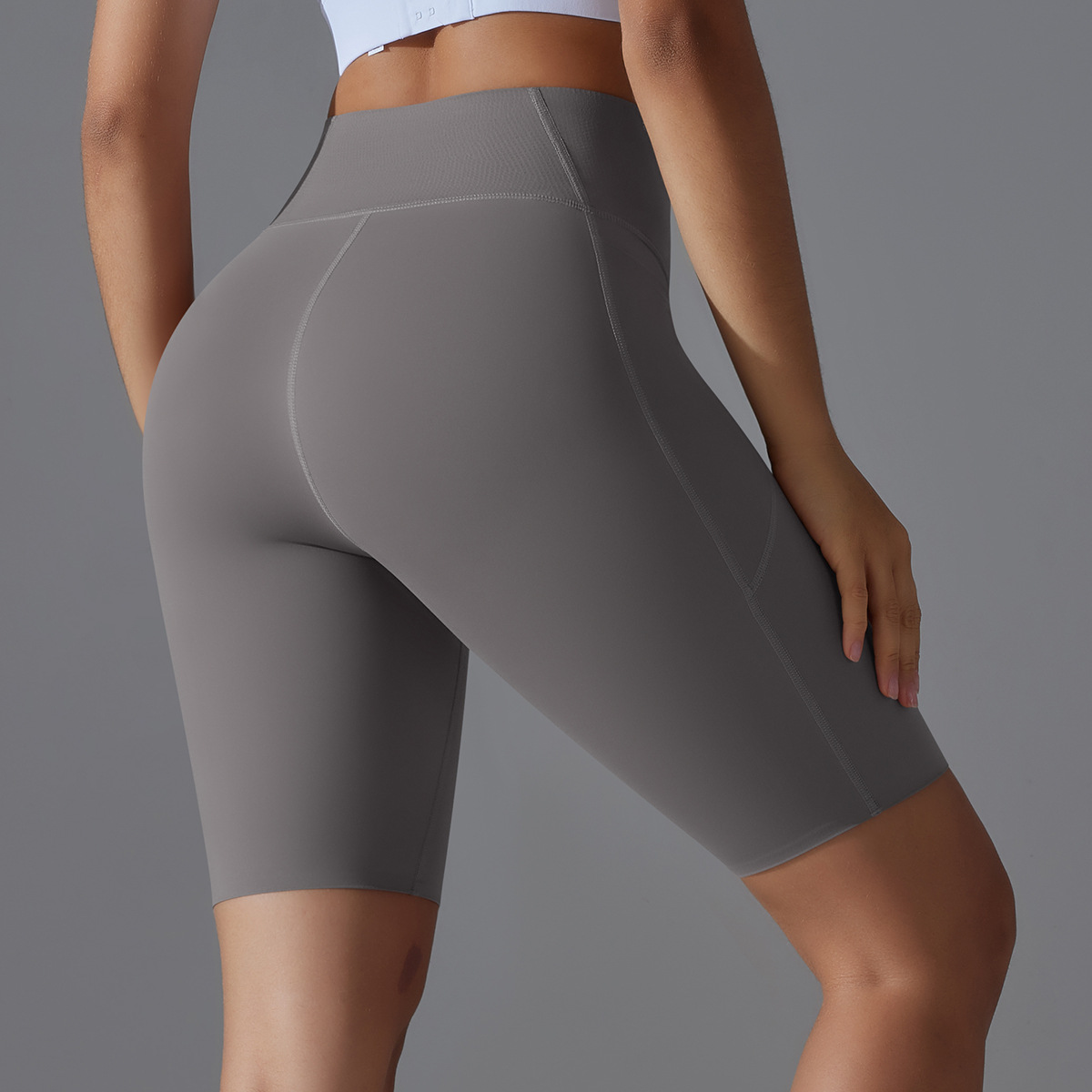 High-waisted Hip-lifting Running Fitness Shorts 7059