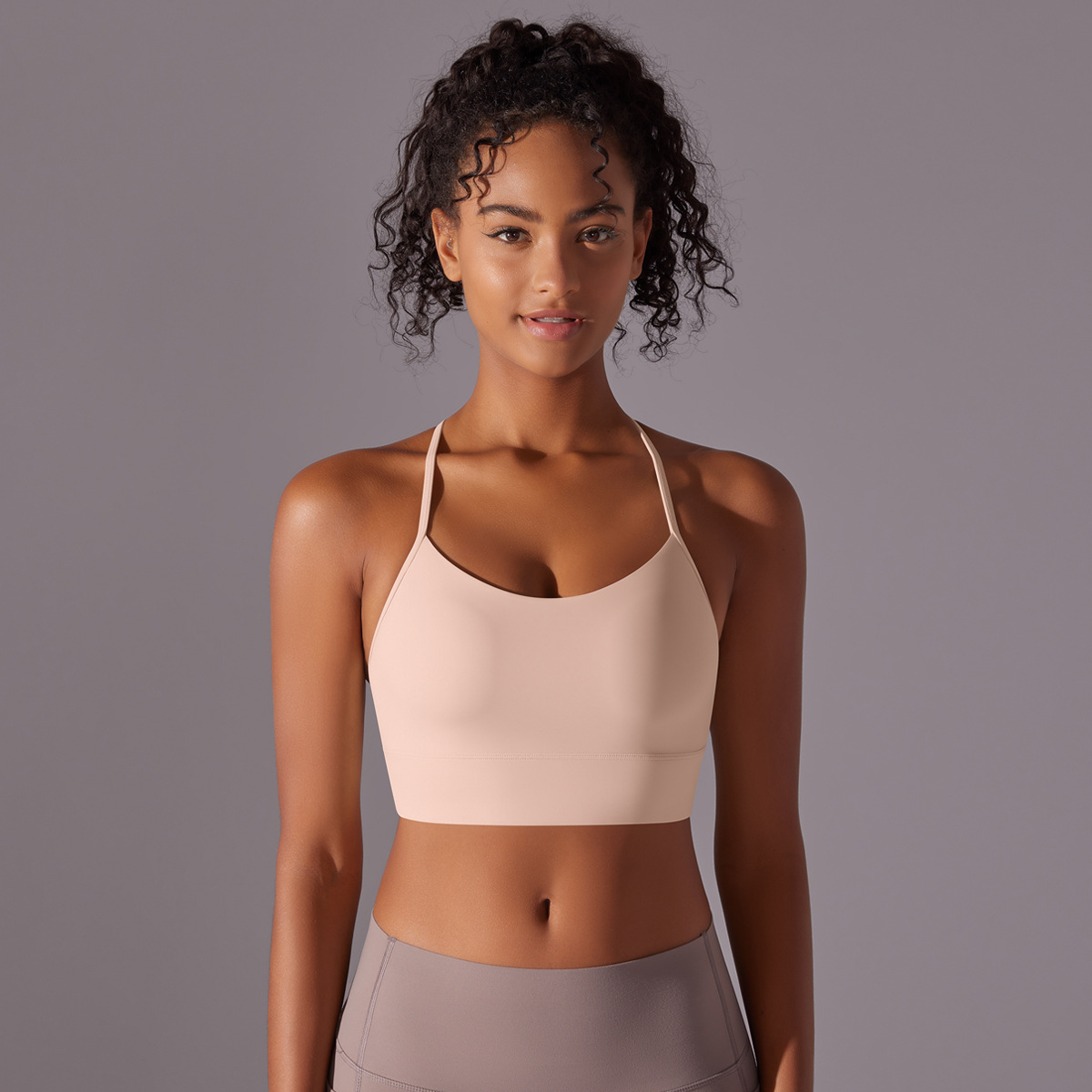 Sexy Spaghetti-strap Yoga Sports Bra 7014