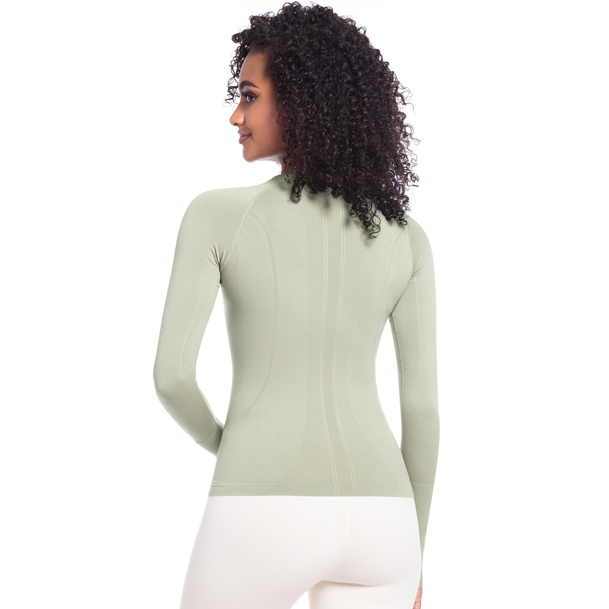 Tight-fitting Long-sleeve Breathable Quick-drying Yoga Top 6680