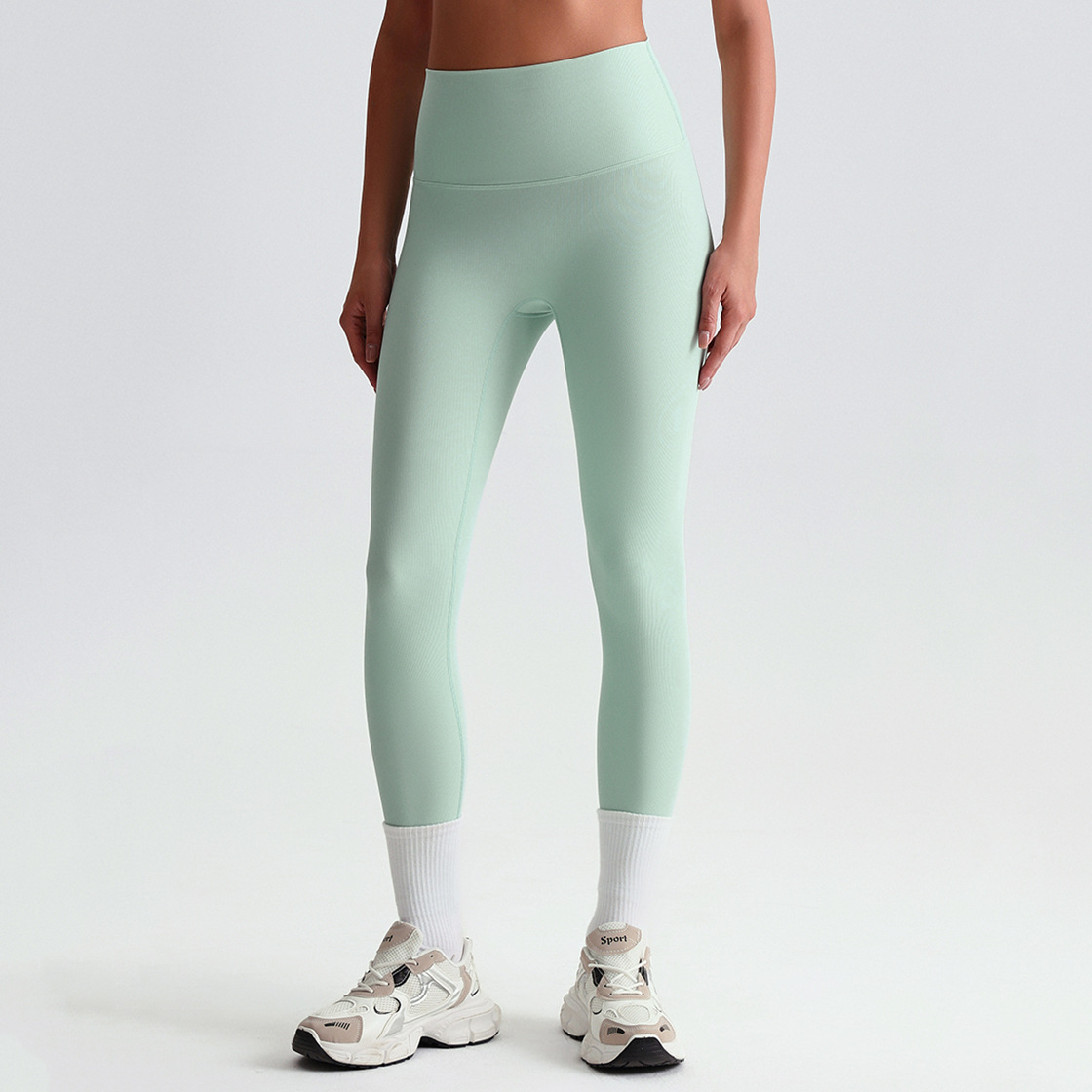 Ribbed Sports Yoga High-Waisted Yoga Leggings SKL-LQ6002