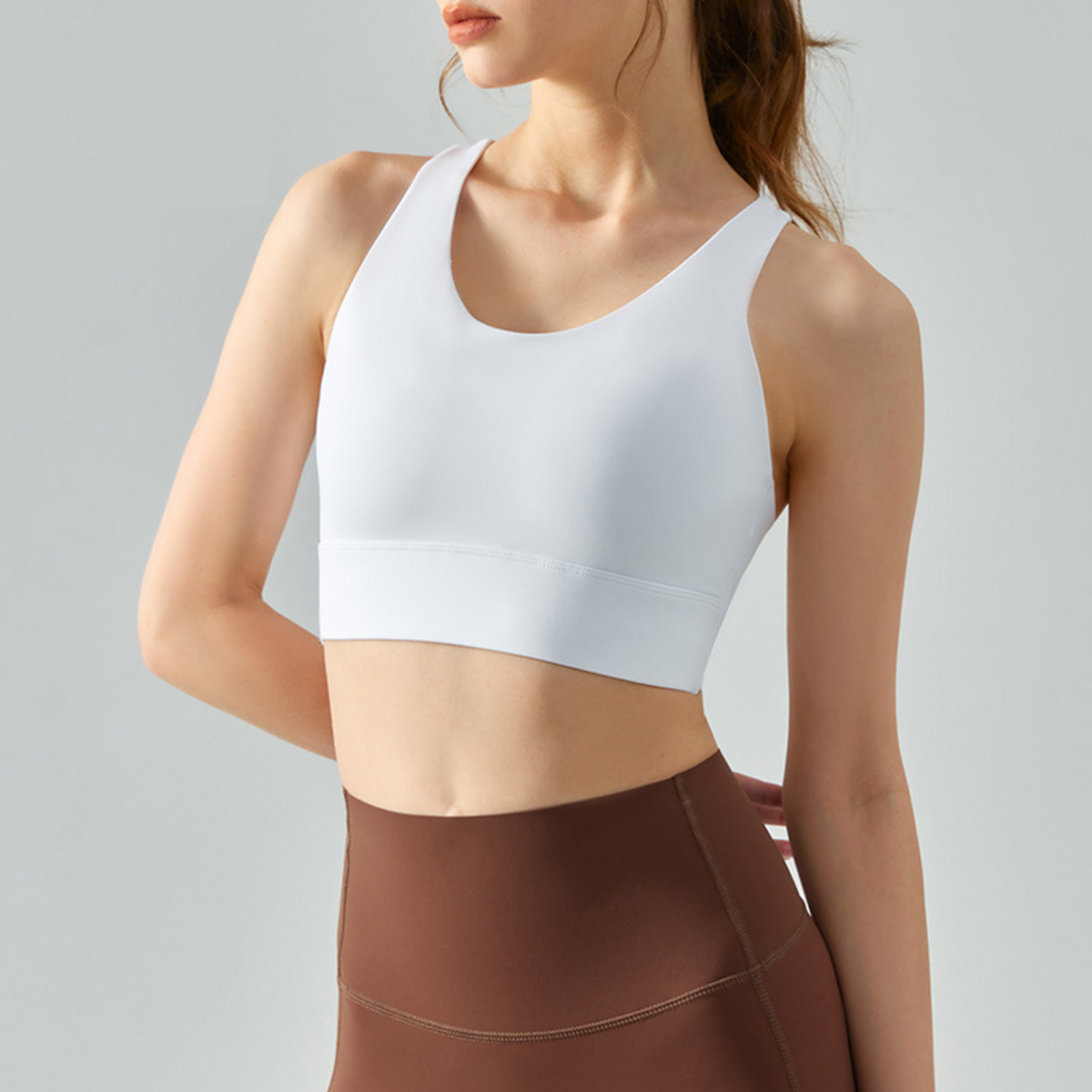 Fixed Cups-One-piece Fitness Sports Bra DSB355 
