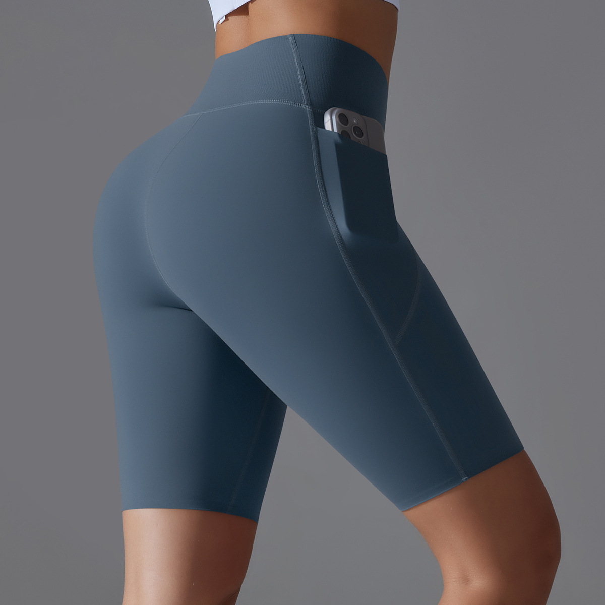 High-waisted Hip-lifting Running Fitness Shorts 7059