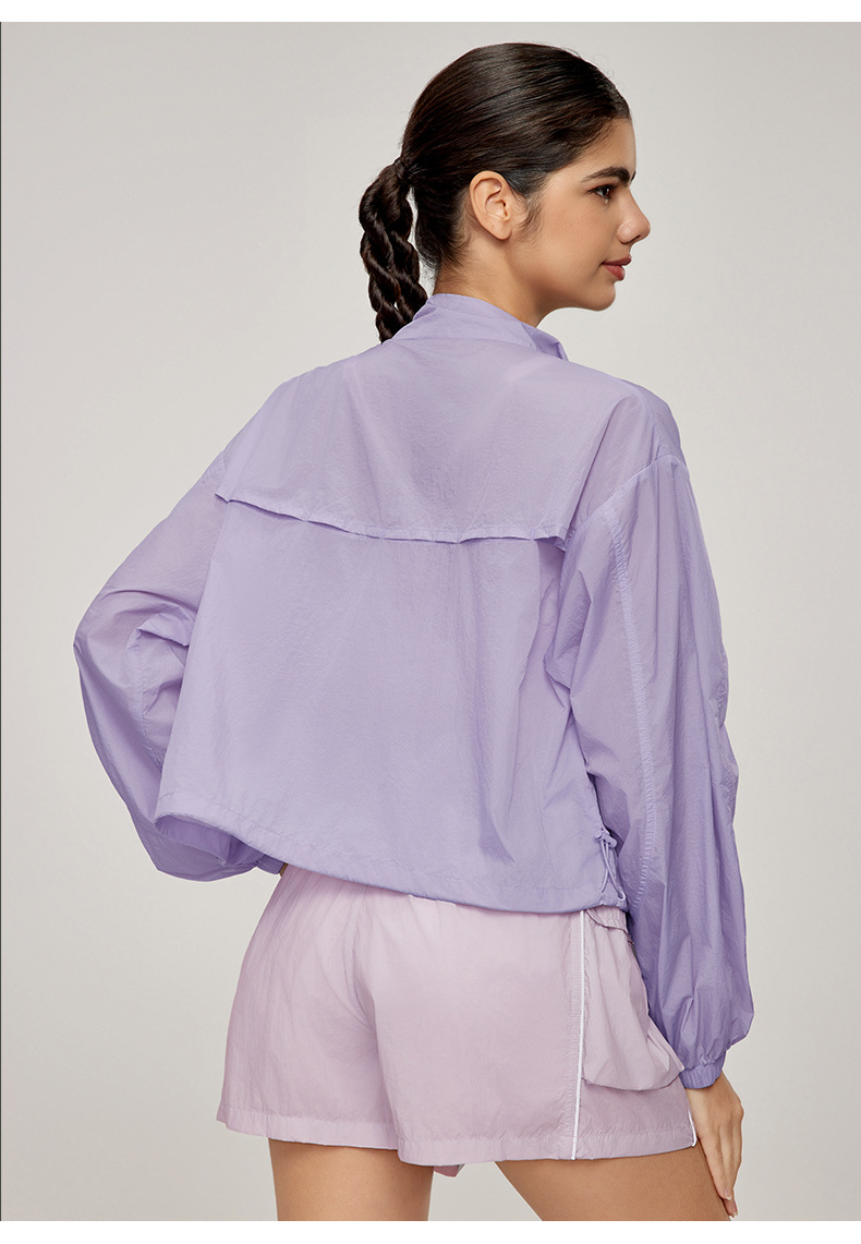 Breathable Lightweight UV-Resistant Stand Collar Sunscreen Jacket  DWN115117