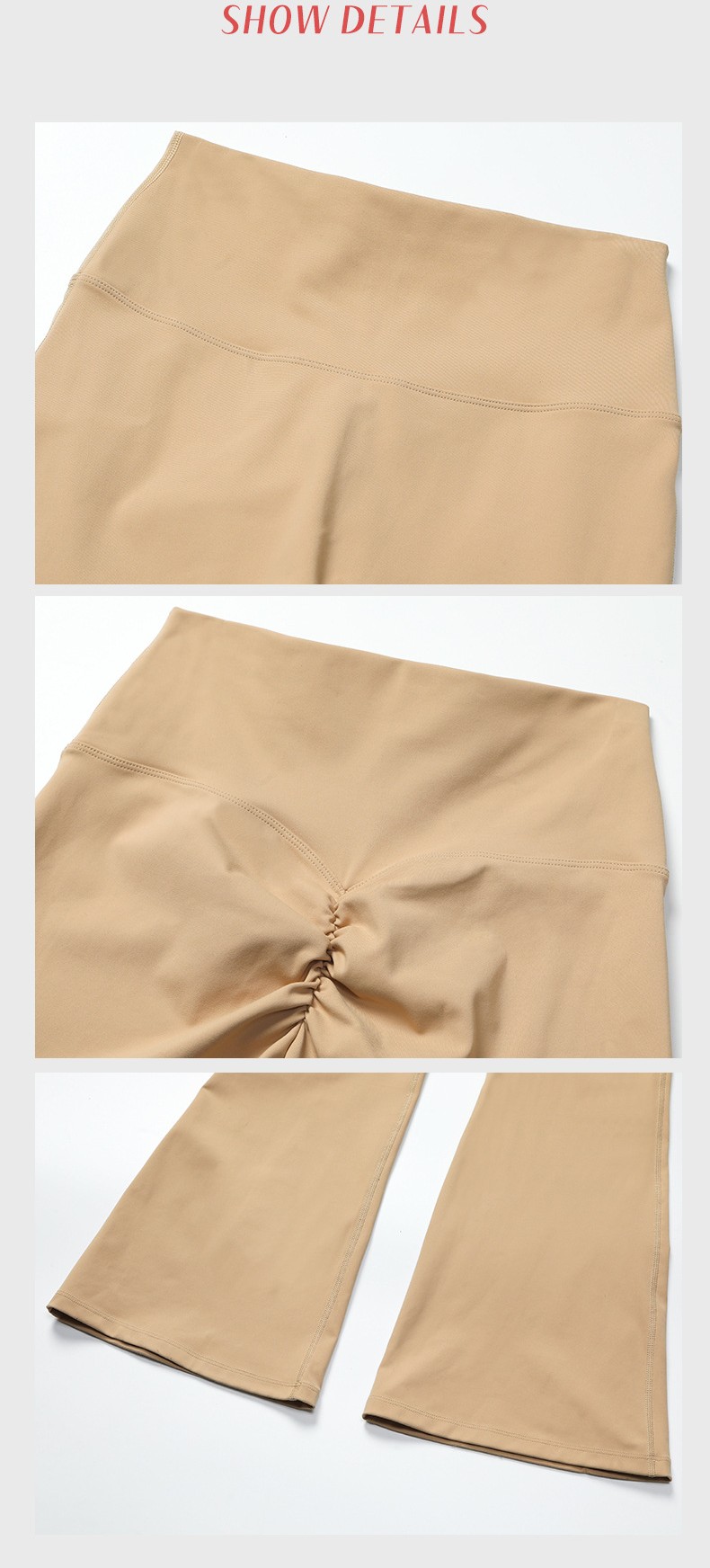 Pleated Micro - Flare Leggings And Long Sleeves Set SKL-LQ0826