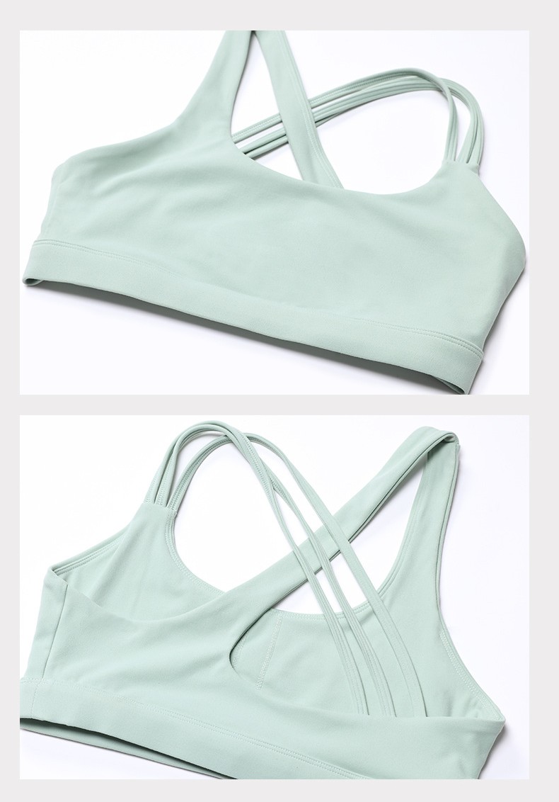 Sexy Beautiful Back Yoga Cross Back Bra With Pads SKL-LQ2135