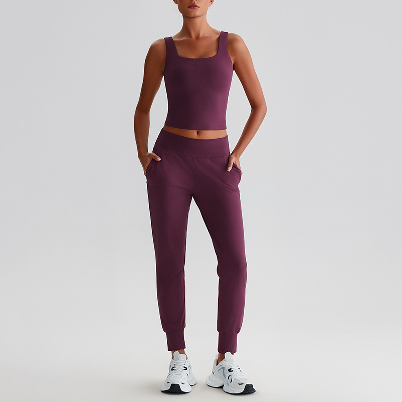Bra With chest pads Yoga Bra And Shorts Set SKL-LQ3011