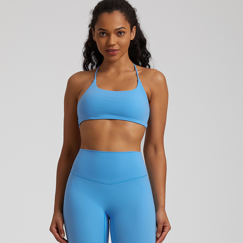 Sports Yoga Cross Back Bra With Pad SKL-LQ4059