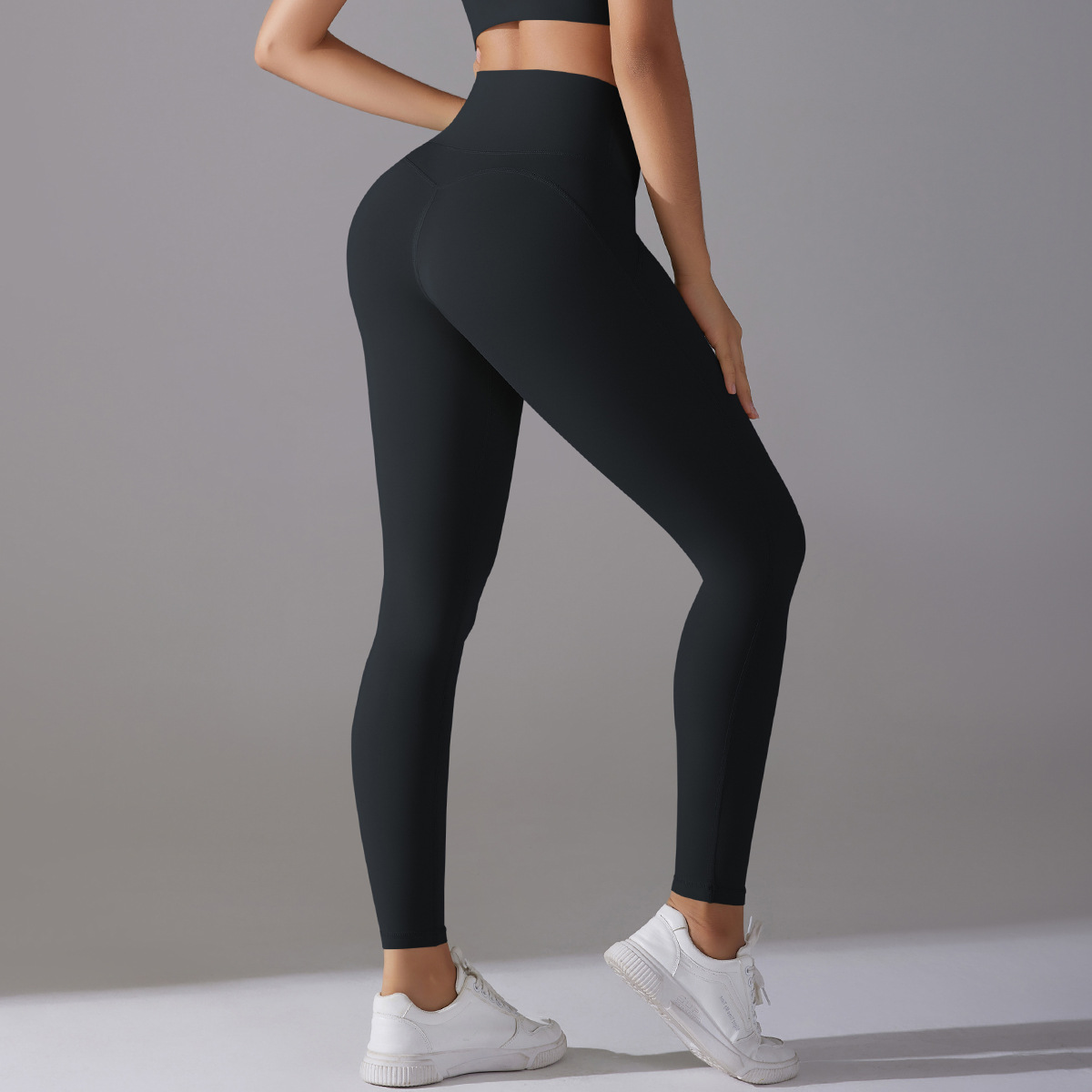 High-waisted Tight Hip-lifting Yoga Pants Naked-feeling Antibacterial 7053