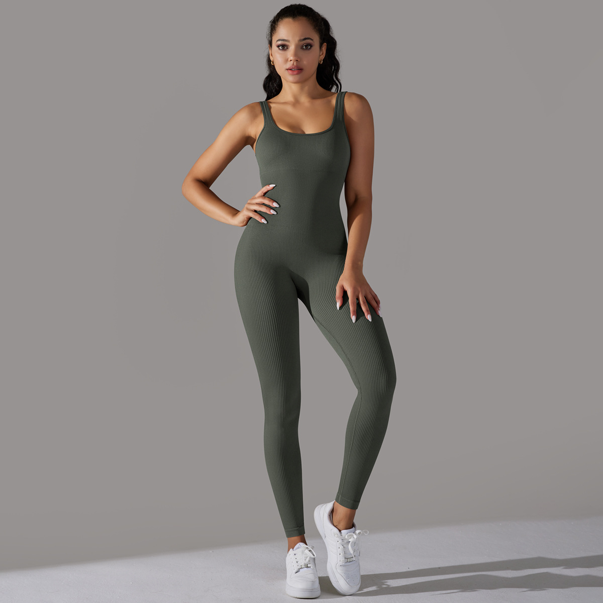 Belly-slimming Hip-lifting Quick-drying Tight Sports Romper  6643